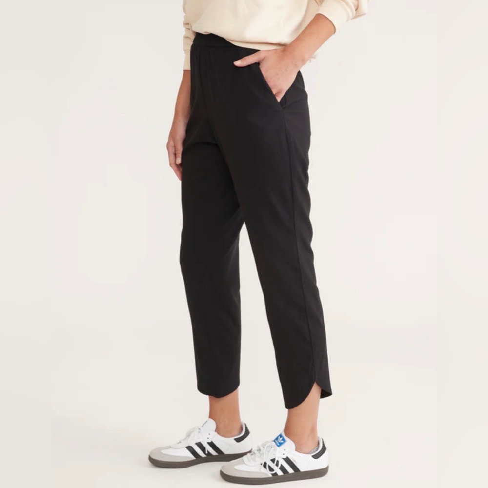 MARINE LAYER Re-Spun Allison Pant Womens Medium Pull Up Black 27”